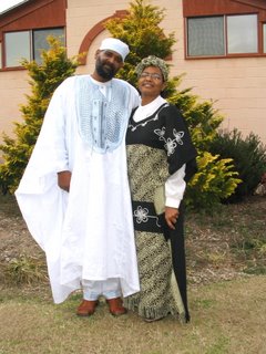 Pastor Roberts with wife sister Jean