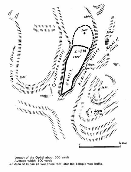 YERUSALEM Of David Also Called OPHEL, ZION